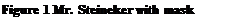 Text Box: Figure 2 Mr. Steineker with mask